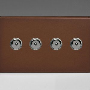 Четворен с Дистанционно Управление/Докосване (Remote/Touch) Главен (Master) LED Димер 4 x 0-100W (1-10 LED-a) (Двоен Панел)
