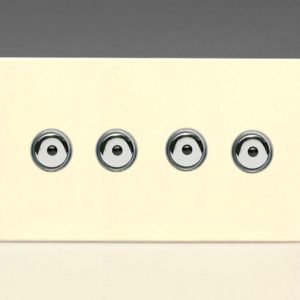 Четворен с Дистанционно Управление/Докосване (Remote/Touch) Главен (Master) LED Димер 4 x 0-100W (1-10 LED-a) (Двоен Панел)