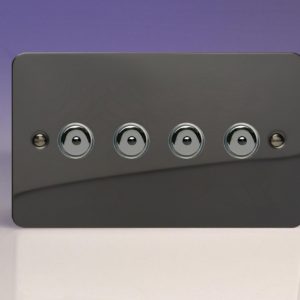 Четворен с Дистанционно Управление/Докосване (Remote/Touch) Главен (Master) LED Димер 4 x 0-100W (1-10 LED-a) (Двоен Панел)
