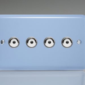 Четворен с Дистанционно Управление/Докосване (Remote/Touch) Главен (Master) LED Димер 4 x 0-100W (1-10 LED-a) (Двоен Панел)