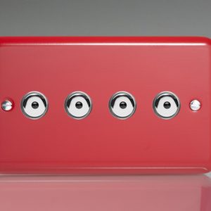 Четворен с Дистанционно Управление/Докосване (Remote/Touch) Главен (Master) LED Димер 4 x 0-100W (1-10 LED-a) (Двоен Панел)