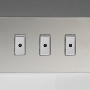 Троен V-Pro Multi-Point с Дистанционно Управление/Докосване (Remote/Touch)/Тактилен Главен (Master) LED Димер 3 x 0-100W (1-10 LED-a) (Двоен Панел)