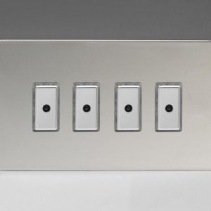Четворен V-Pro Multi-Point с Дистанционно Управление/Докосване (Remote/Touch)/Тактилен Главен (Master) LED Димер 4 x 0-100W (1-10 LED-a) (Двоен Панел)