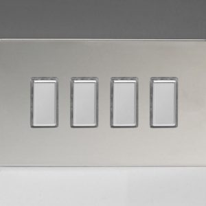 Четворен Тактилен Touch Control Димер Второстепенен (Slave) за употреба с Multi-Point Главен (Master) Двоен Панел
