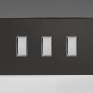 Троен Тактилен Touch Control Димер Второстепенен (Slave) за употреба с Multi-Point Главен (Master) Двоен Панел