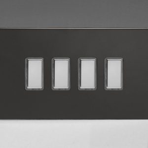 Четворен Тактилен Touch Control Димер Второстепенен (Slave) за употреба с Multi-Point Главен (Master) Двоен Панел