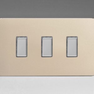 Троен Тактилен Touch Control Димер Второстепенен (Slave) за употреба с Multi-Point Главен (Master) Двоен Панел