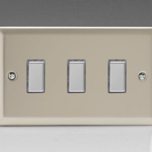 Троен Тактилен Touch Control Димер Второстепенен (Slave) за употреба с Multi-Point Главен (Master) Двоен Панел