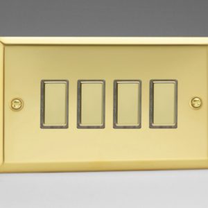 Четворен Тактилен Touch Control Димер Второстепенен (Slave) за употреба с Multi-Point Главен (Master) Двоен Панел